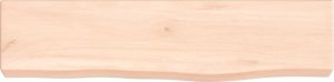 vidaXL vidaXL Półka, 40x10x4 cm, surowe lite drewno dębowe 2