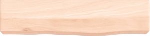 vidaXL vidaXL Półka, 40x10x6 cm, surowe lite drewno dębowe 2