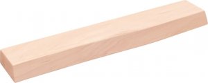 vidaXL vidaXL Półka, 60x10x4 cm, surowe lite drewno dębowe 1