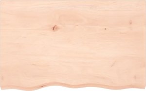 vidaXL vidaXL Półka, 80x20x2 cm, surowe lite drewno dębowe 2
