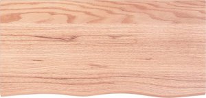 vidaXL vidaXL Półka, jasnobrązowa, 100x50x2cm, lakierowane lite drewno dębowe 2