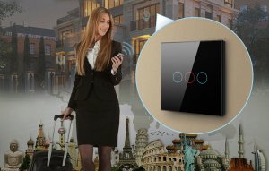 Avatto Dotykowy Włącznik Światła ZigBee Avatto ZTS02-EU-B2 Podwójny TUYA (czarny) 4