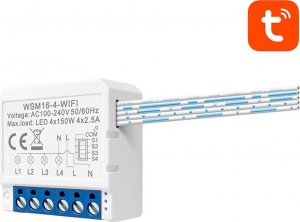 Avatto Inteligentny przełącznik dopuszkowy Wi-Fi WSM16-W4 TUYA 2