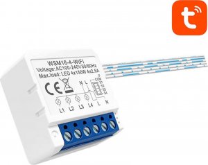 Avatto Inteligentny przełącznik dopuszkowy Wi-Fi WSM16-W4 TUYA 3