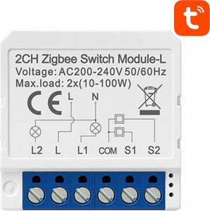 Avatto Inteligentny przełącznik dopuszkowy ZigBee Avatto LZWSM16-W2 Bez Neutralnego TUYA 1