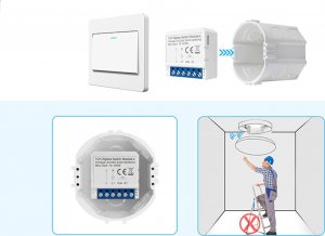 Avatto Inteligentny przełącznik dopuszkowy ZigBee Avatto LZWSM16-W2 Bez Neutralnego TUYA 6