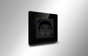 Avatto Inteligentne gniazdo ścienne WiFi Avatto N-WOT10-USB-B USB i USB-C TUYA (czarne) 2