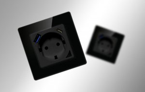 Avatto Inteligentne gniazdo ścienne WiFi Avatto N-WOT10-USB-B USB i USB-C TUYA (czarne) 6