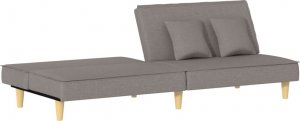 vidaXL vidaXL Rozkładana kanapa, kolor taupe, tapicerowana tkaniną 7