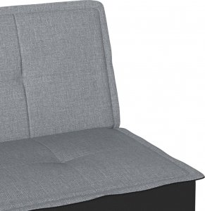 vidaXL vidaXL Kanapa rozkładana, jasnoszara, tapicerowana tkaniną 10