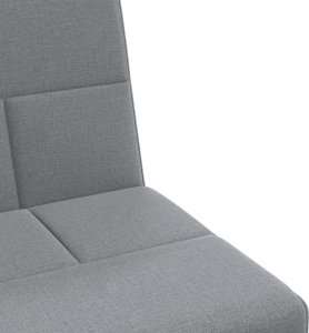 vidaXL vidaXL Rozkładana kanapa z uchwytami na napoje, jasnoszara, tkanina 10