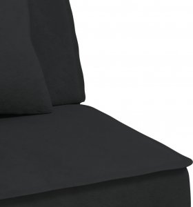 vidaXL vidaXL Sofa rozkładana w kształcie L, czarna, 255x140x70 cm, aksamit 8