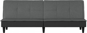 vidaXL vidaXL Kanapa rozkładana, ciemnoszara, tapicerowana tkaniną 4