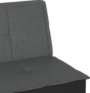 vidaXL vidaXL Kanapa rozkładana, ciemnoszara, tapicerowana tkaniną 9