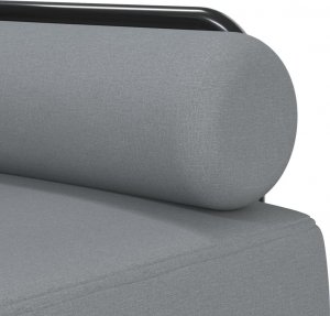 vidaXL vidaXL Sofa rozkładana L, jasnoszara, 260x140x70 cm, tkanina 8