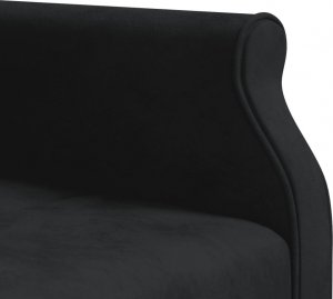vidaXL vidaXL Sofa rozkładana L, czarna, 271x140x70 cm, aksamit 8