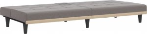 vidaXL vidaXL Rozkładana kanapa z uchwytami na napoje, taupe, tkanina 8