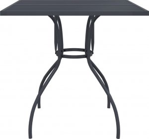 vidaXL vidaXL Stolik ogrodowy, antracytowy, 80x80x72,5 cm, stalowa siatka 3