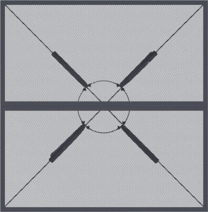 vidaXL vidaXL Stolik ogrodowy, antracytowy, 80x80x72,5 cm, stalowa siatka 4