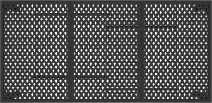 vidaXL vidaXL Stół ogrodowy, antracytowy, 165x80x72 cm, stal 5