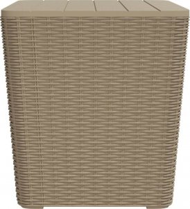 vidaXL vidaXL Stół ogrodowy ze zdejmowaną pokrywą, jasnobrązowy, polipropylen 5