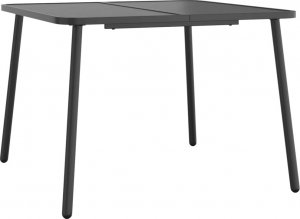 vidaXL vidaXL Stolik ogrodowy, antracytowy, 100x100x71 cm, stal 2