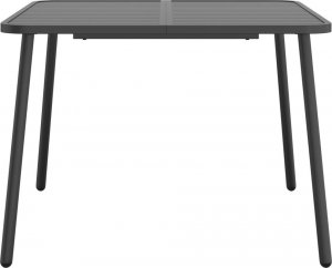 vidaXL vidaXL Stolik ogrodowy, antracytowy, 100x100x71 cm, stal 3