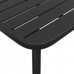 vidaXL vidaXL Stolik ogrodowy, antracytowy, 100x100x71 cm, stal 6