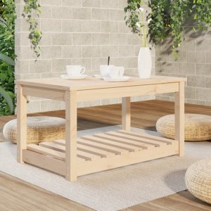 vidaXL vidaXL Stolik ogrodowy, 82,5x50,5x45 cm, lite drewno sosnowe 3