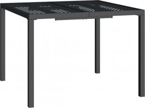 vidaXL vidaXL Stół ogrodowy, antracytowy, 100x100x72 cm, stal 2