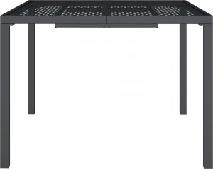 vidaXL vidaXL Stół ogrodowy, antracytowy, 100x100x72 cm, stal 3
