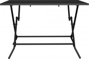 vidaXL Składany stół ogrodowy, antracytowy, 110x80x72 cm, stal 3