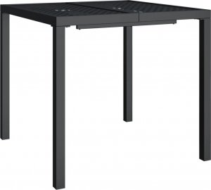 vidaXL vidaXL Stolik ogrodowy, antracytowy, 80x80x72 cm, stal 2