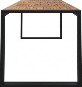 vidaXL vidaXL Stół ogrodowy z nogami w kształcie U, 200x90x75 cm, akacja 4