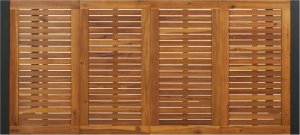 vidaXL vidaXL Stół ogrodowy z nogami w kształcie U, 200x90x75 cm, akacja 5