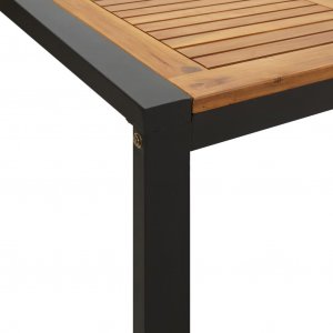 vidaXL vidaXL Stół ogrodowy z nogami w kształcie U, 200x90x75 cm, akacja 6