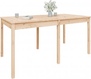 vidaXL vidaXL Stół ogrodowy, 159,5x82,5x76 cm, lite drewno sosnowe 4