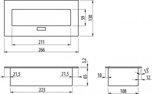 GTV Gniazda wpuszczane w blat 2x230V, 2xUSB - AE-PBU2GU-20 czarny 2