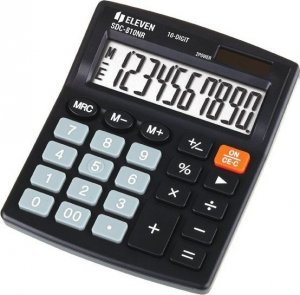 Kalkulator Eleven Eleven Kalkulator SDC810NR, czarna, biurkowy, 10 miejsc, podwójne zasilanie 1