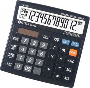 Kalkulator Eleven Eleven Kalkulator CT555N, czarna, biurkowy, 12 miejsc 1