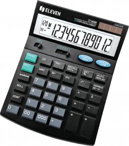 Kalkulator Eleven Eleven Kalkulator CT666N, czarna, biurkowy z obliczaniem VAT, 12 miejsc, automatyczne wyłączanie 1