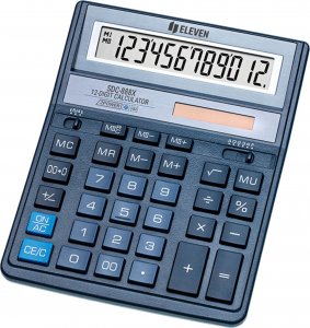 Kalkulator Eleven Eleven Kalkulator SDC888XBL, niebieska, biurkowy, 12 miejsc 1