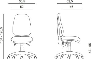Krzesło biurowe Powerton Powerton Ergonomiczny fotel biurowy Anna 6