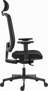 Krzesło biurowe Powerton Powerton Ergonomiczny fotel biurowy Lucie, Czarny 3