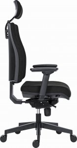 Krzesło biurowe Powerton Powerton Ergonomiczny fotel biurowy Jana, Czarny 3