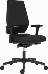 Krzesło biurowe Powerton Powerton Ergonomiczny fotel biurowy Sima, Czarny 2