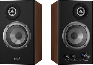 Głośniki komputerowe Genius Genius głośniki SP-HF1200B, 2.0, 36W, brązowe, regulacja głośności, drewniane, 40Hz-20kHz 2