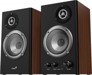 Głośniki komputerowe Genius Genius głośniki SP-HF1200B, 2.0, 36W, brązowe, regulacja głośności, drewniane, 40Hz-20kHz 3