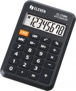 Kalkulator Eleven Eleven Kalkulator LC210NR, czarna, kieszonkowy, 8 miejsc 1