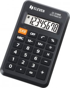 Kalkulator Eleven Eleven Kalkulator LC310NR, czarna, kieszonkowy, 8 miejsc 1